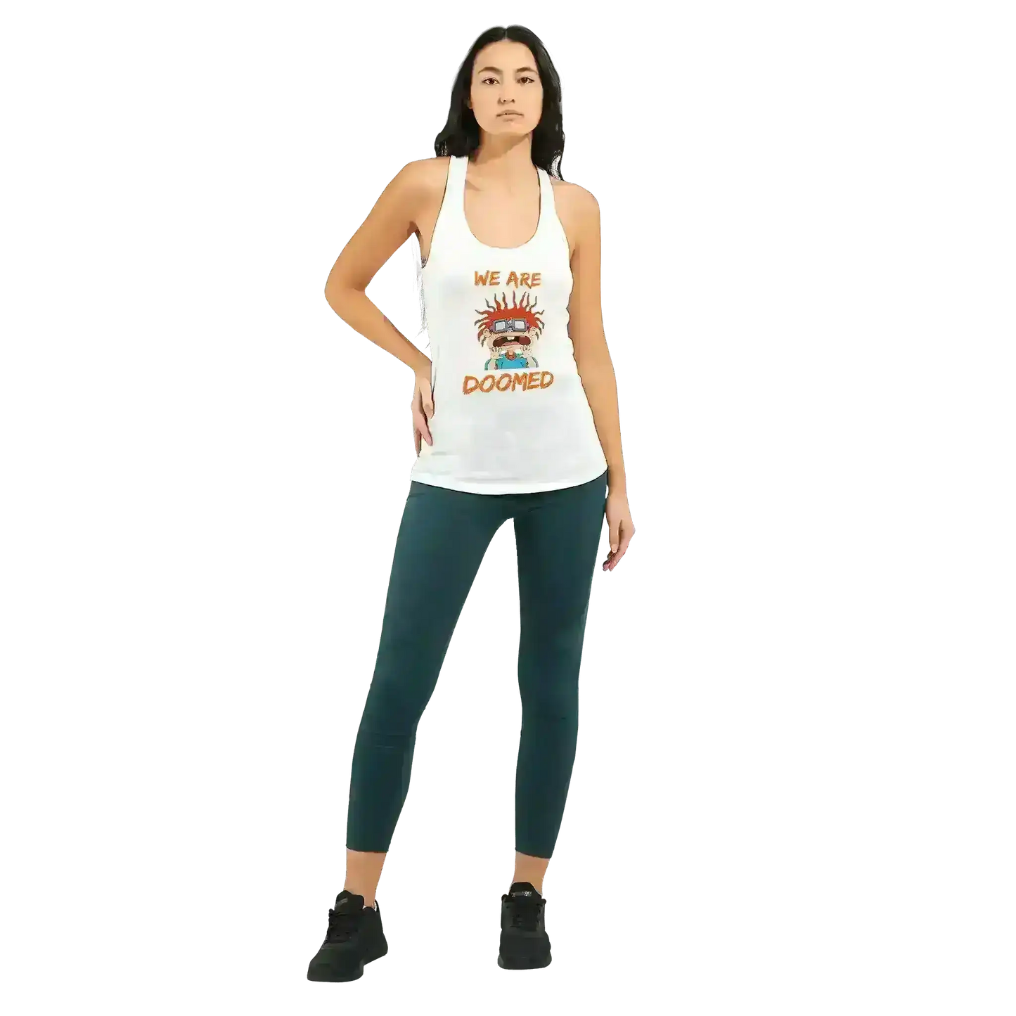 We Are Doomed - Racerback Tank - Cady Creations