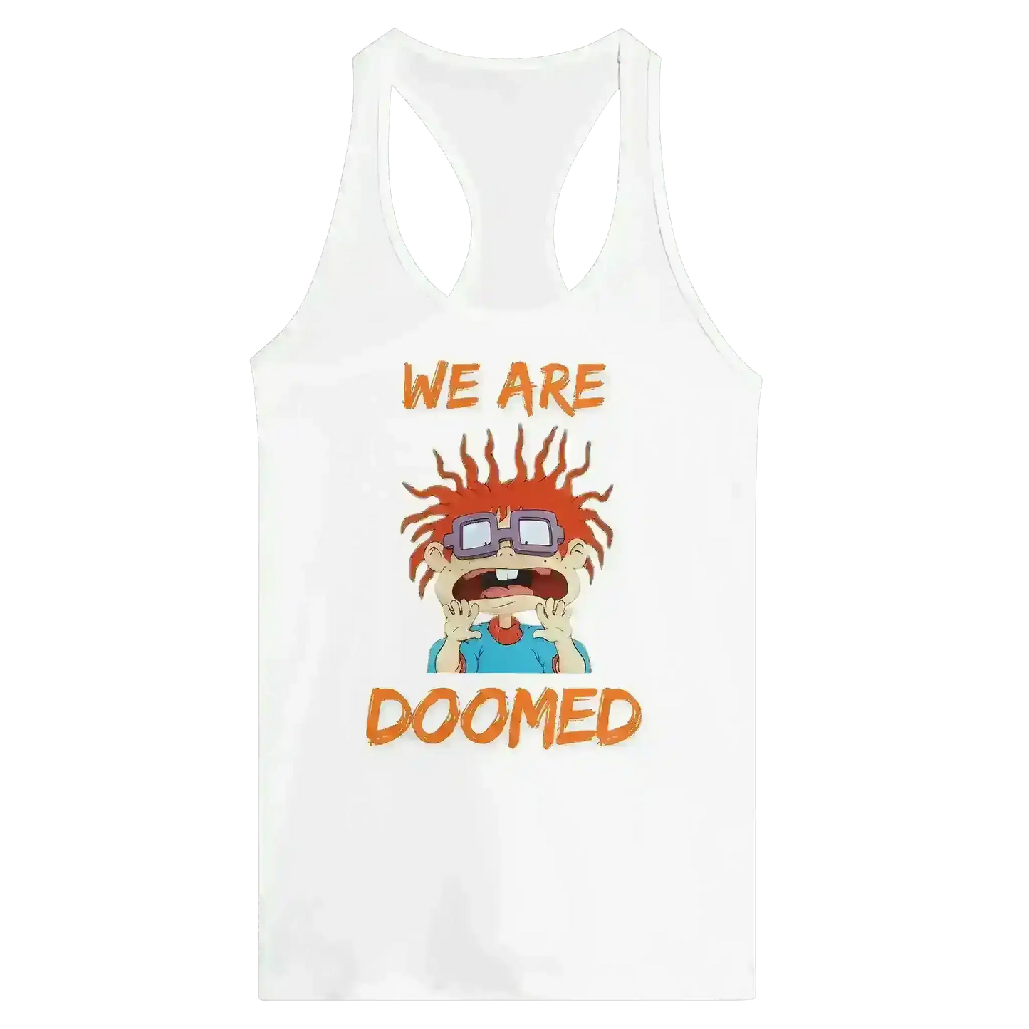 We Are Doomed - Racerback Tank - Cady Creations