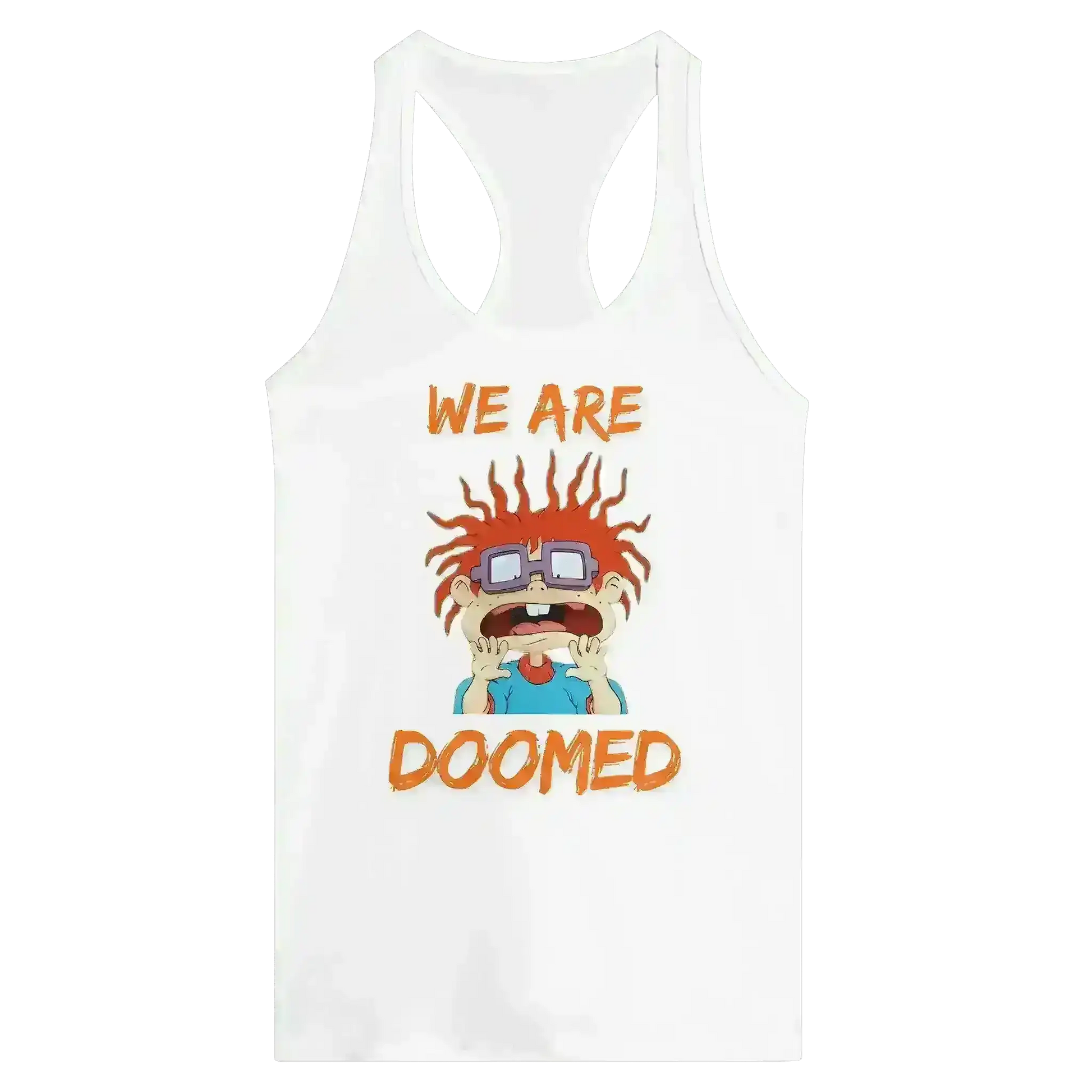 We Are Doomed - Racerback Tank - Cady Creations