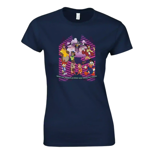 When Our Biggest Problem Was Losing The Remote Fitted Tee - Cady Creations