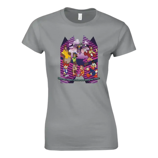 When Our Biggest Problem Was Losing The Remote Fitted Tee - Cady Creations
