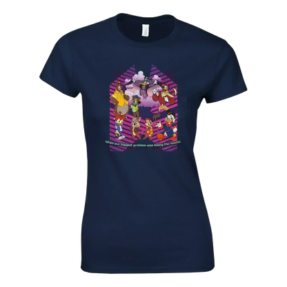 When Our Biggest Problem Was Losing The Remote Fitted Tee - Cady Creations