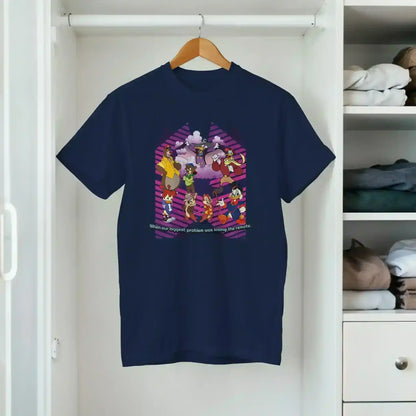 When Our Biggest Problem Was Losing The Remote Fitted Tee - Cady Creations