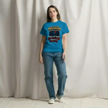 Why Take The High Road When You Can Take The Psycho Path Unisex Tee - Spooky Season Dark Humor - Cady Creations