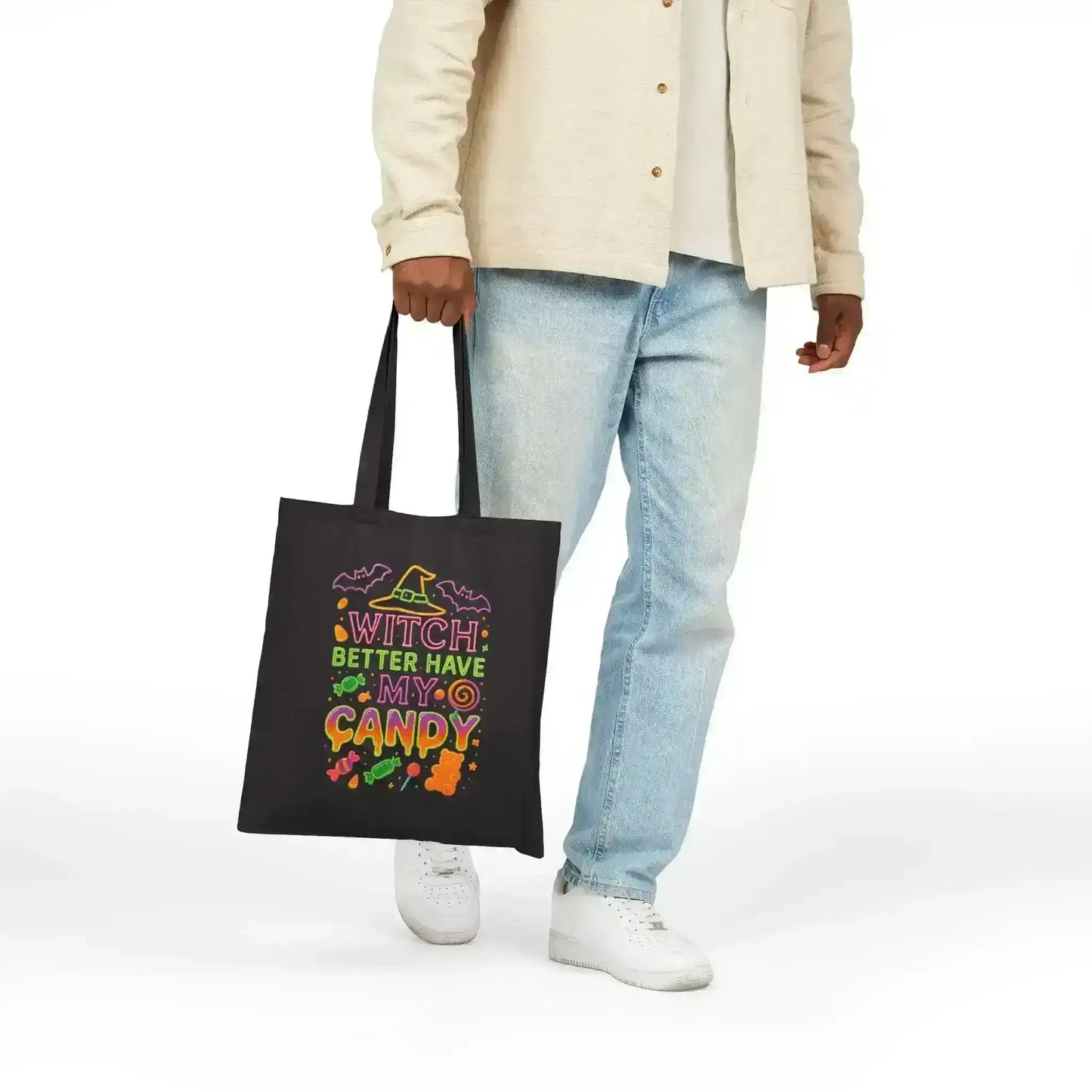 Witch Better Have My Candy Canvas Teen Trick or Treat Bag - Cady Creations