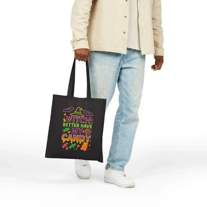 Witch Better Have My Candy Canvas Teen Trick or Treat Bag - Cady Creations
