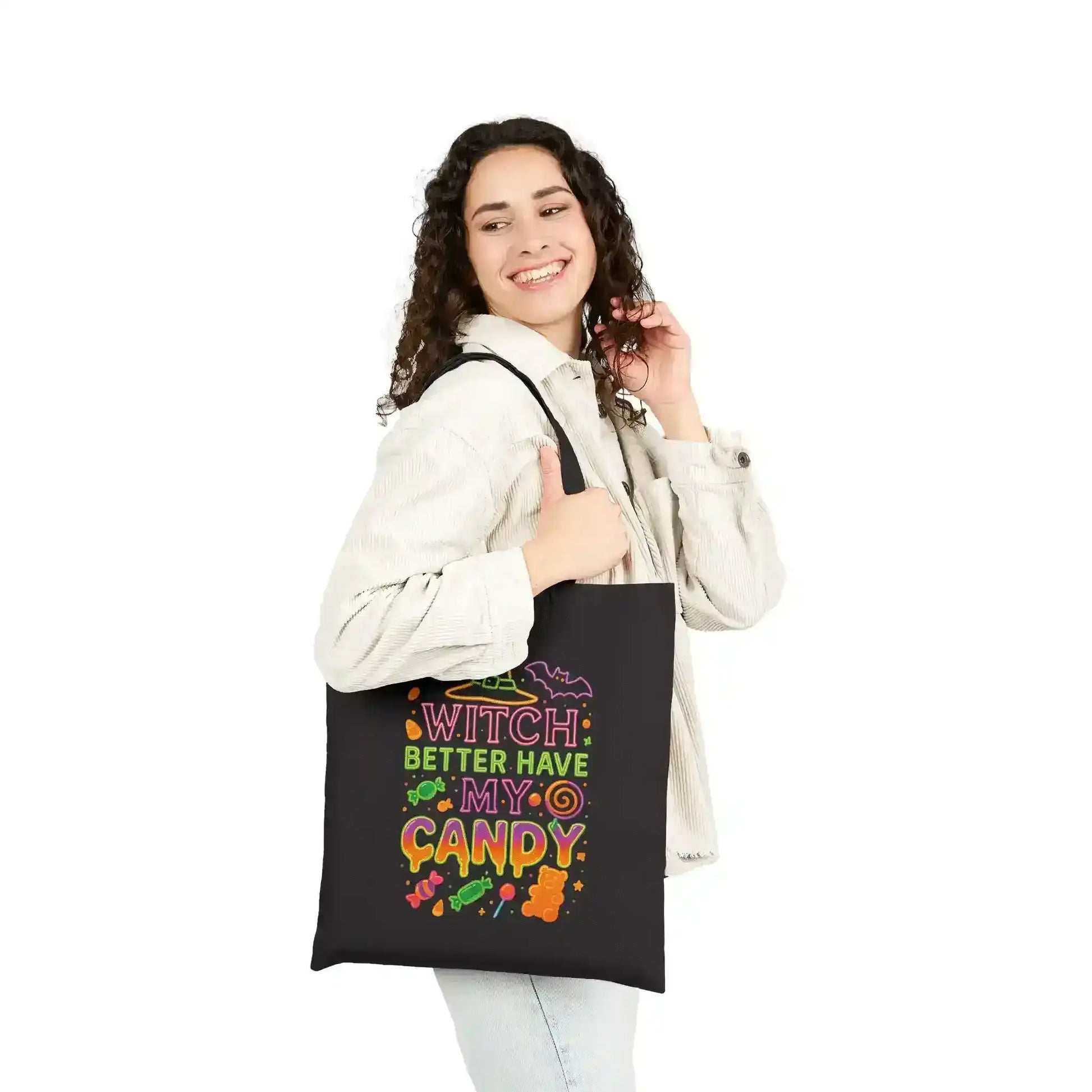 Witch Better Have My Candy Canvas Teen Trick or Treat Bag - Cady Creations