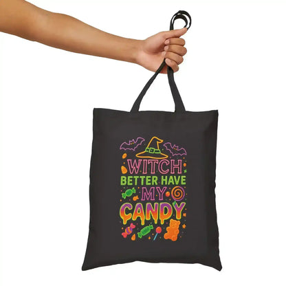 Witch Better Have My Candy Canvas Teen Trick or Treat Bag - Cady Creations