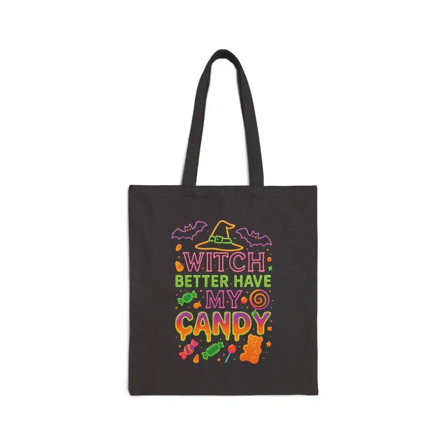 Witch Better Have My Candy Canvas Teen Trick or Treat Bag - Cady Creations