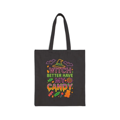 Witch Better Have My Candy Canvas Teen Trick or Treat Bag - Cady Creations