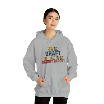 Won The Draft Will Lose To The Injury Report Pullover Hoodie - Fantasy Football Humor - Cady Creations
