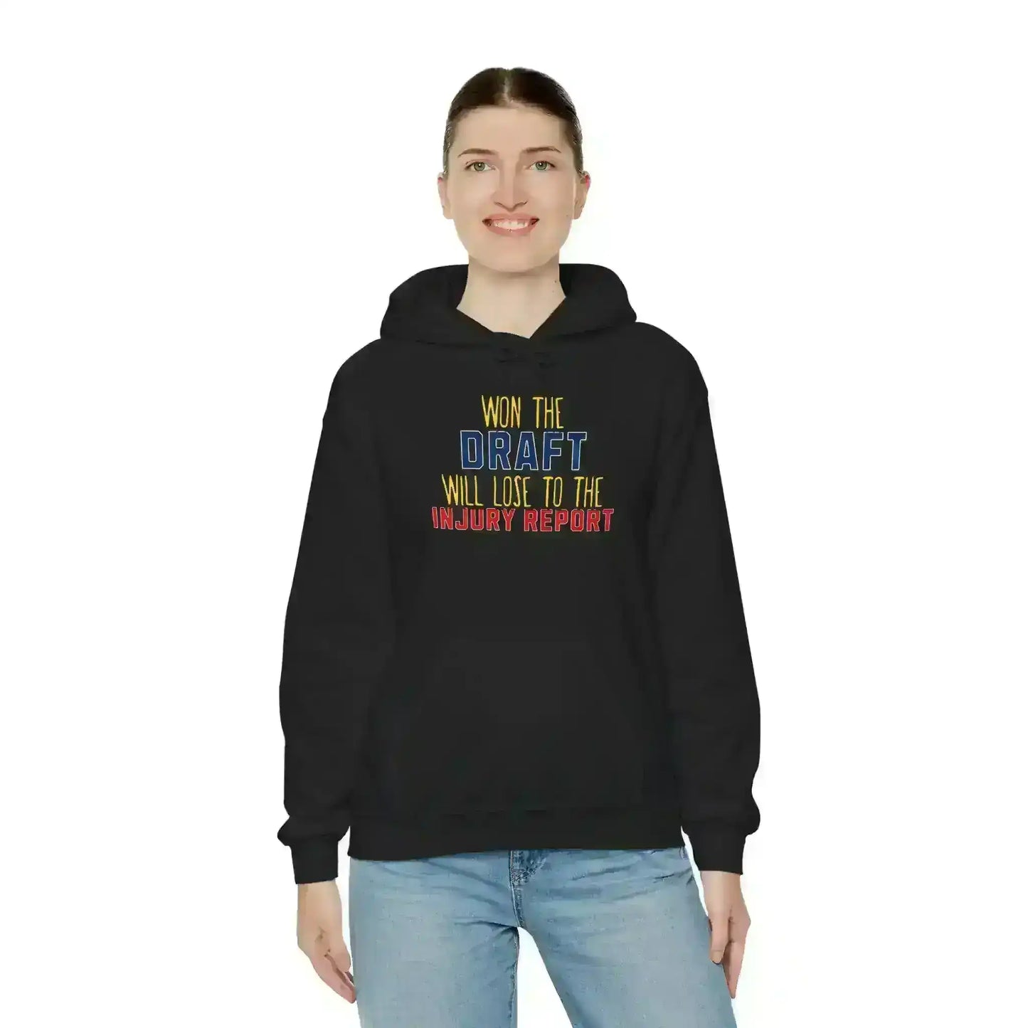 Won The Draft Will Lose To The Injury Report Pullover Hoodie - Fantasy Football Humor - Cady Creations