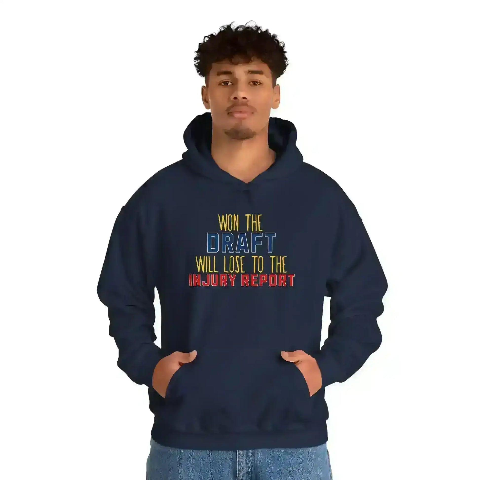 Won The Draft Will Lose To The Injury Report Pullover Hoodie - Fantasy Football Humor - Cady Creations