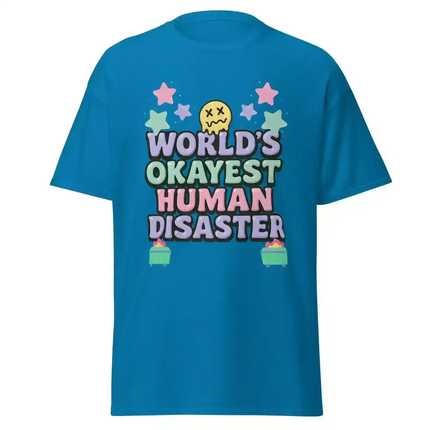 World's Okayest Human Disaster Unisex Tee - Wit & Whimsy Collection - Cady Creations