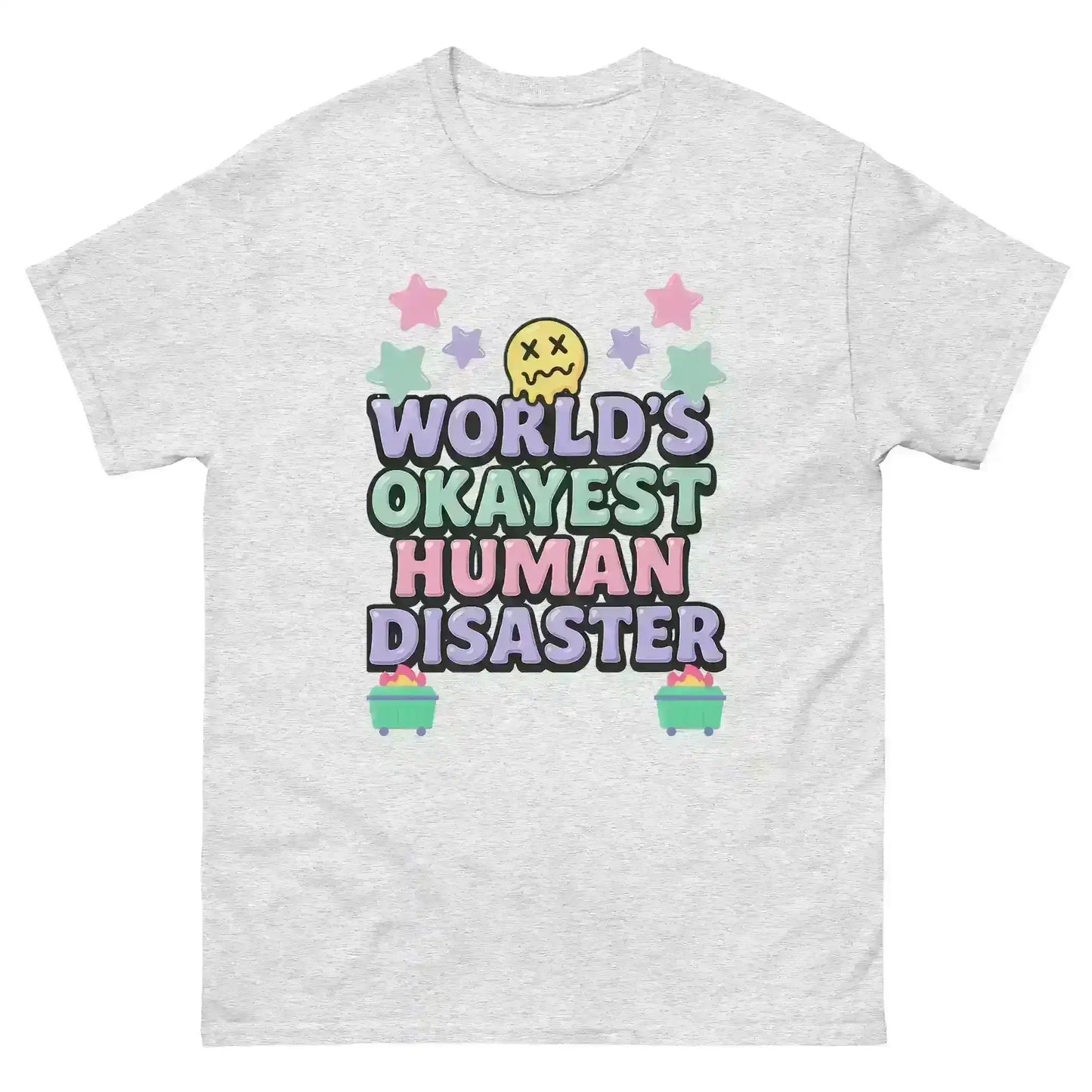 World's Okayest Human Disaster Unisex Tee - Wit & Whimsy Collection - Cady Creations