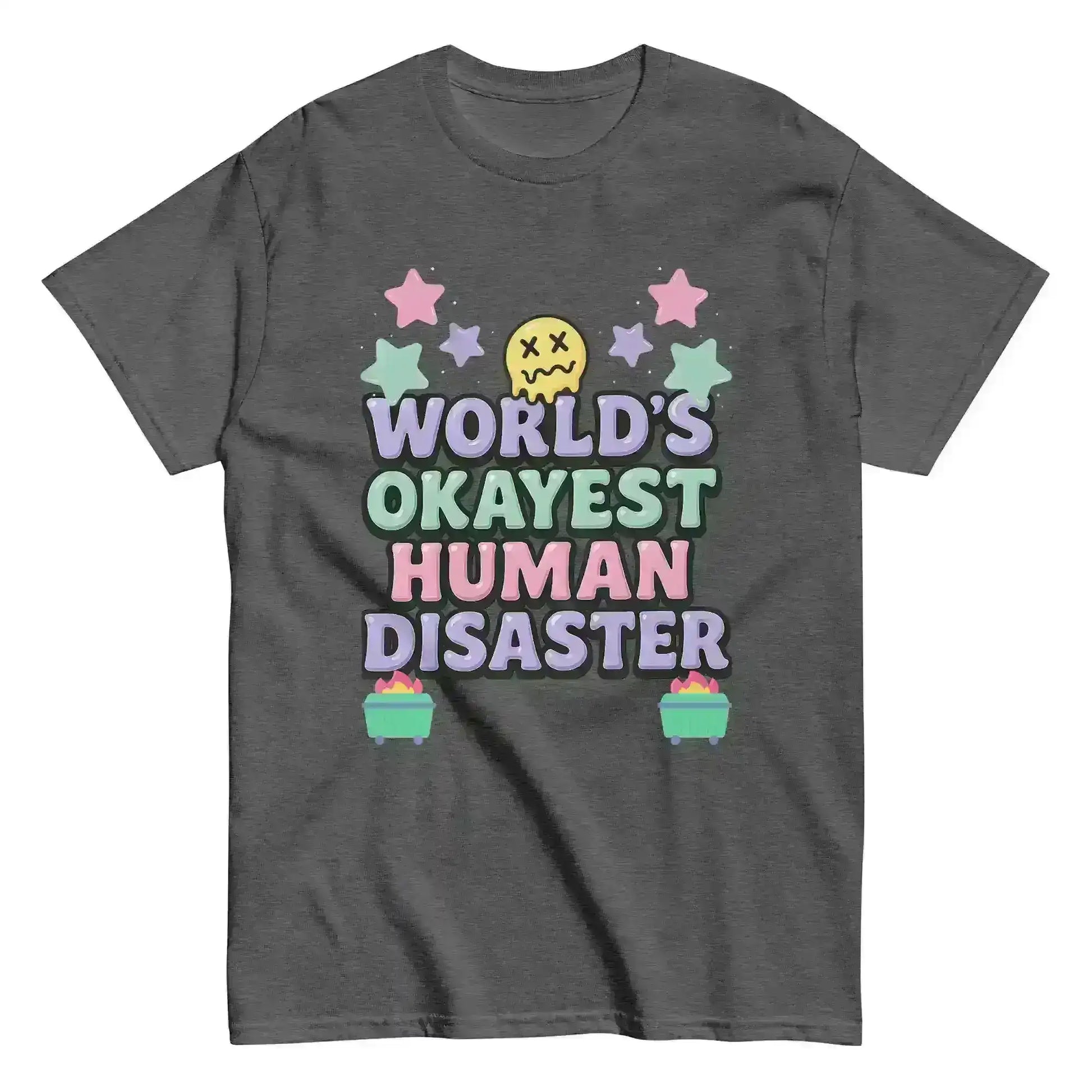 World's Okayest Human Disaster Unisex Tee - Wit & Whimsy Collection - Cady Creations