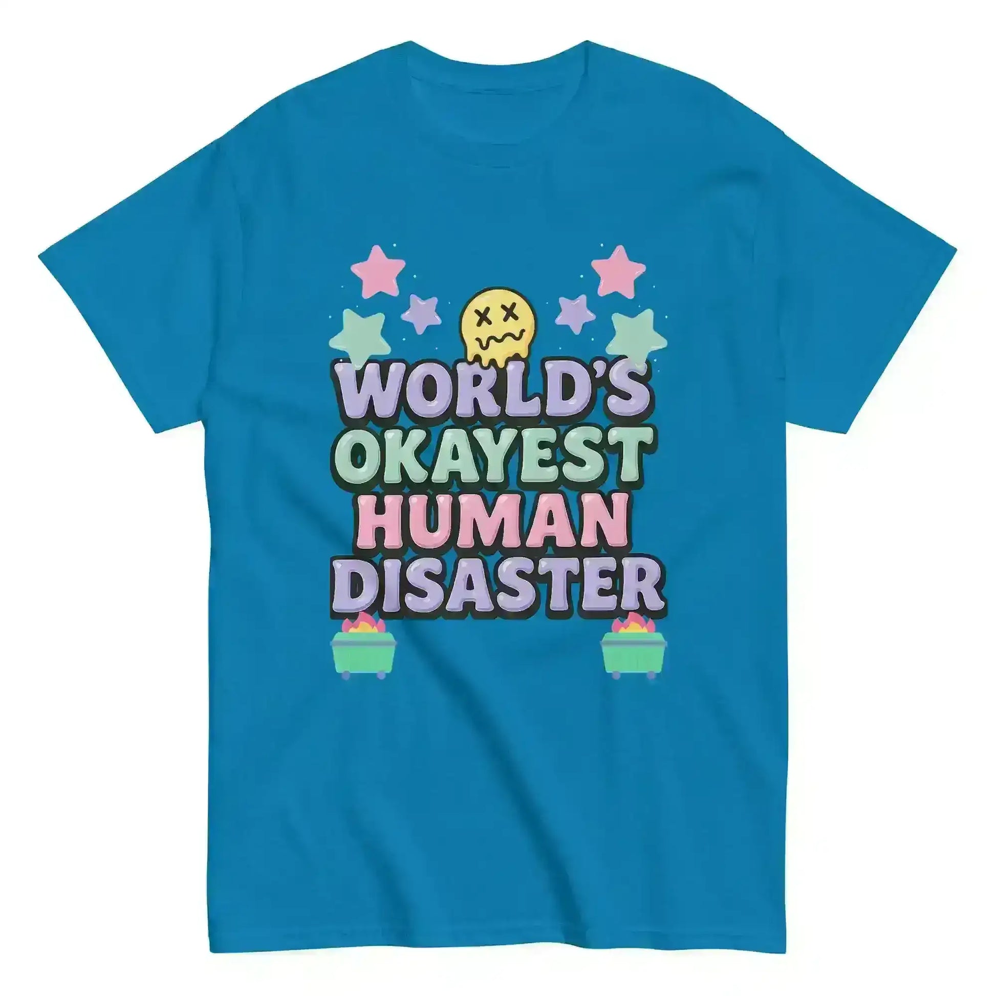 World's Okayest Human Disaster Unisex Tee - Wit & Whimsy Collection - Cady Creations