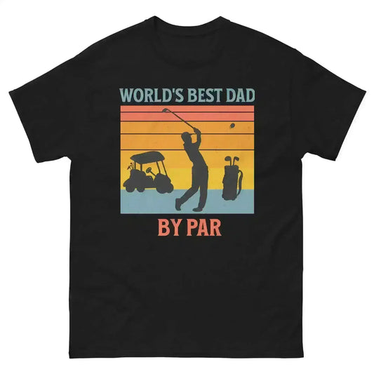 World's Best Dad By Par Golf Father's Day Unisex Graphic Tee - Cady Creations