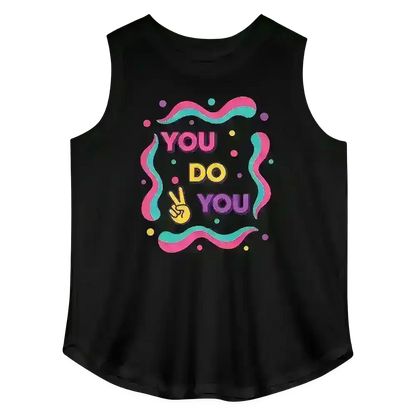 "You Do You" - Motivational Women's Curvy Relaxed Tank Top - Cady Creations