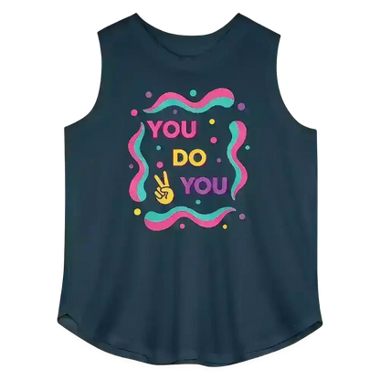"You Do You" - Motivational Women's Curvy Relaxed Tank Top - Cady Creations