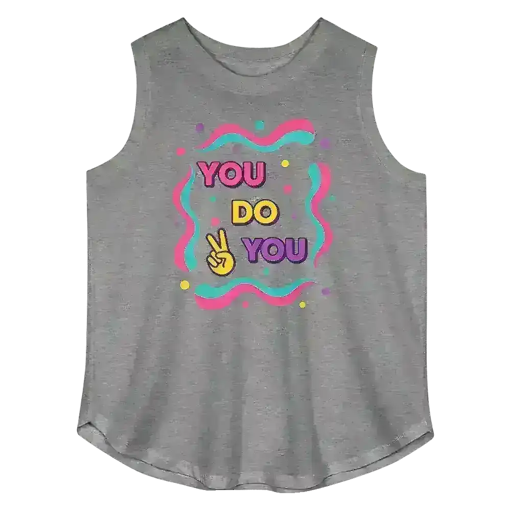 "You Do You" - Motivational Women's Curvy Relaxed Tank Top - Cady Creations