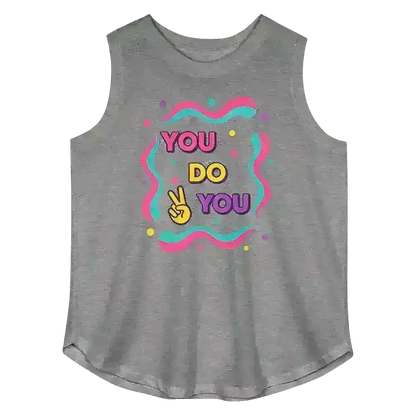 "You Do You" - Motivational Women's Curvy Relaxed Tank Top - Cady Creations
