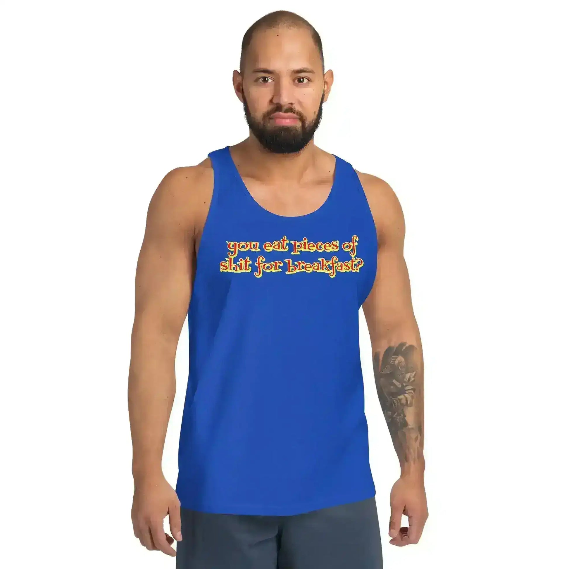 "You Eat Pieces Of Shit For Breakfast?" - Happy Gilmore Quote Mens Tank - Cady Creations
