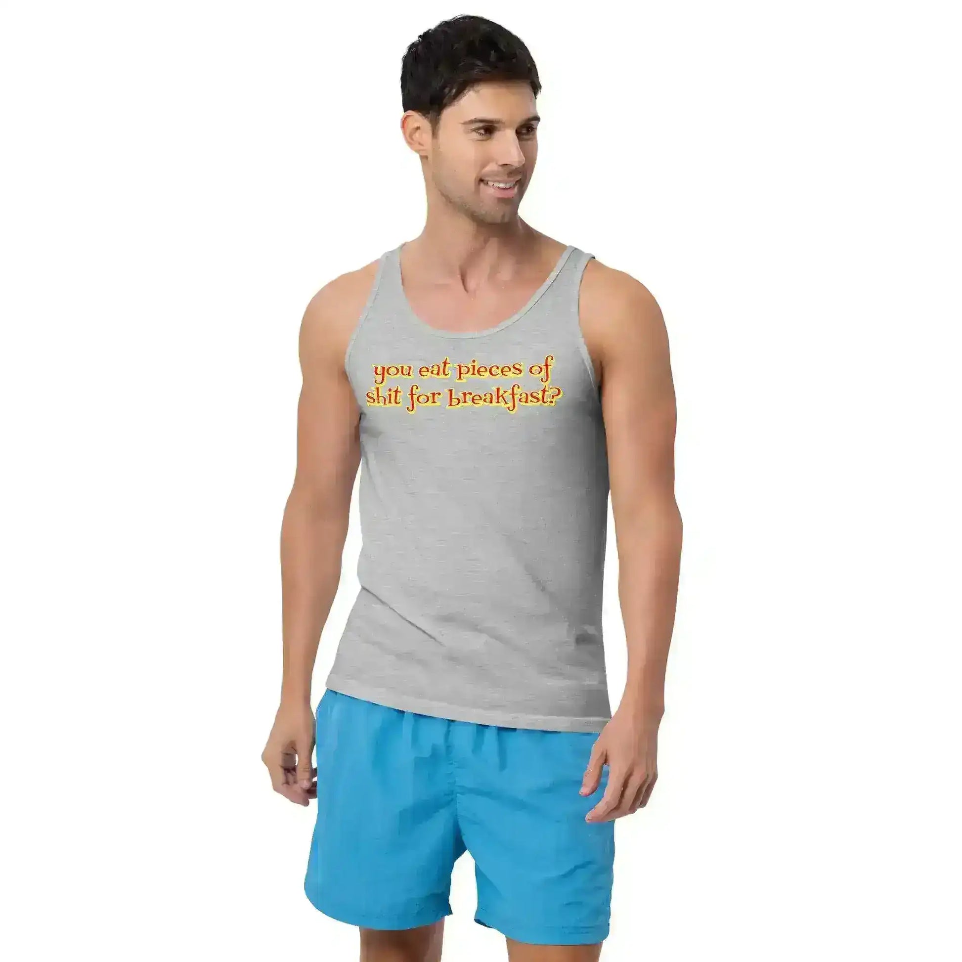 "You Eat Pieces Of Shit For Breakfast?" - Happy Gilmore Quote Mens Tank - Cady Creations