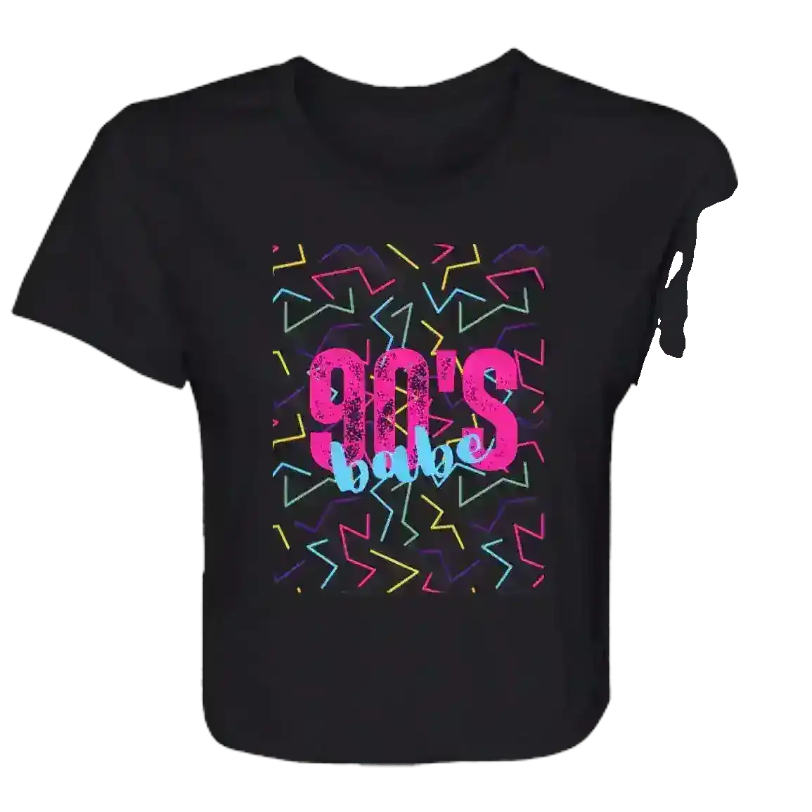 90s Retro Girl Power Flowy Crop Top - Cady Creations