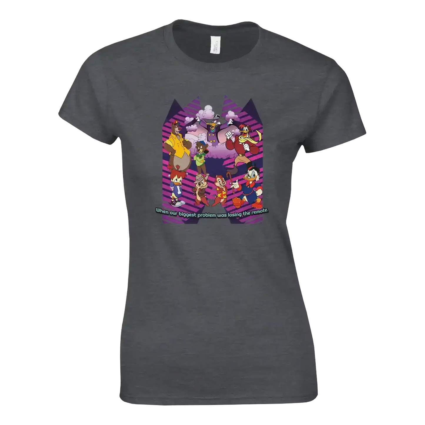 When Our Biggest Problem Was Losing The Remote Fitted Tee - Cady Creations