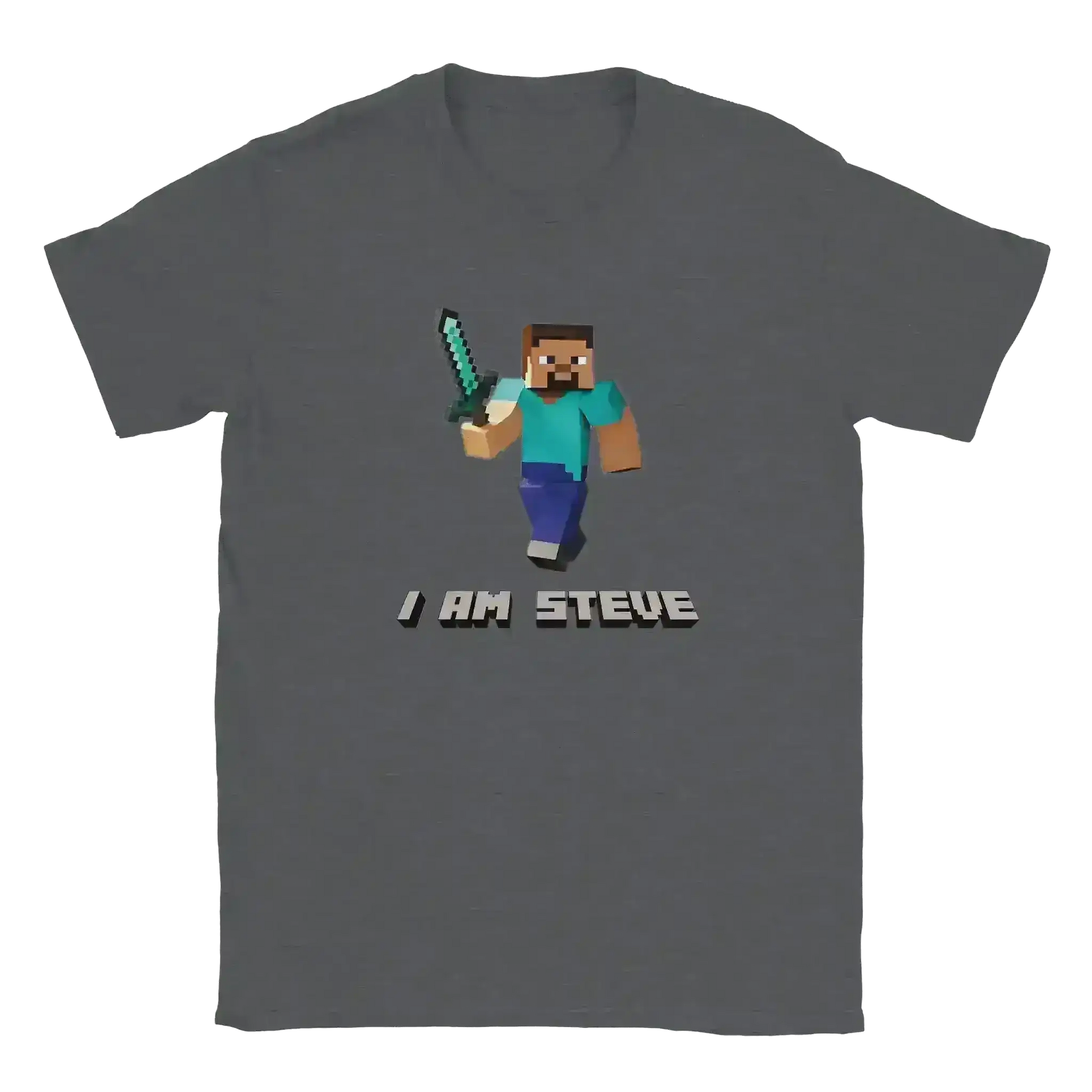 I Am Steve Minecraft Youth Graphic Tee - Cady Creations
