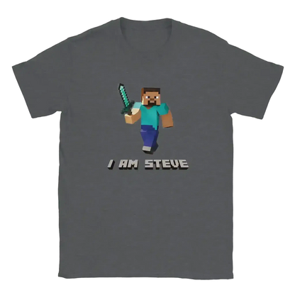 I Am Steve Minecraft Youth Graphic Tee - Cady Creations