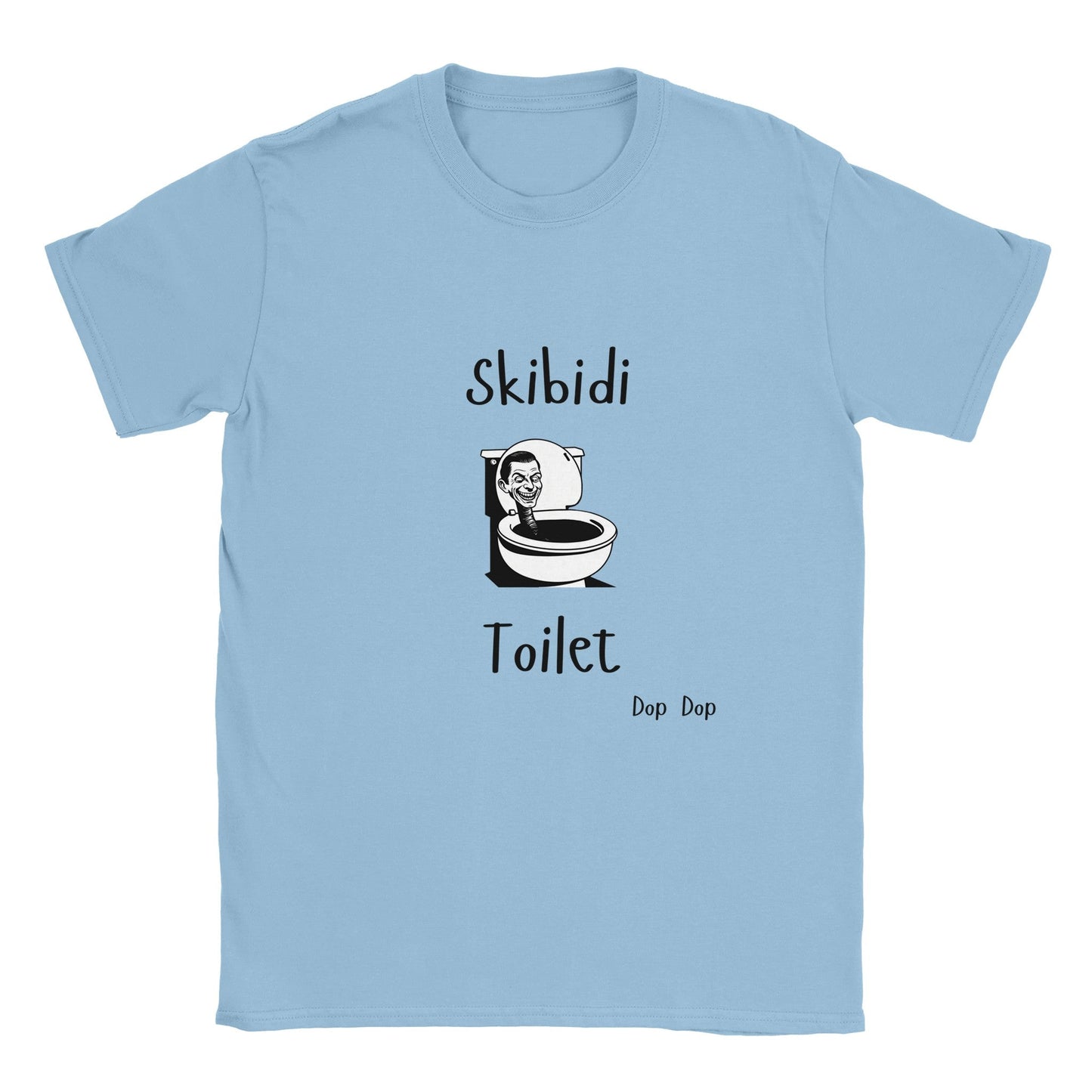 Skibidi Toilet adult graphic tee with playful design and meme-inspired humor.