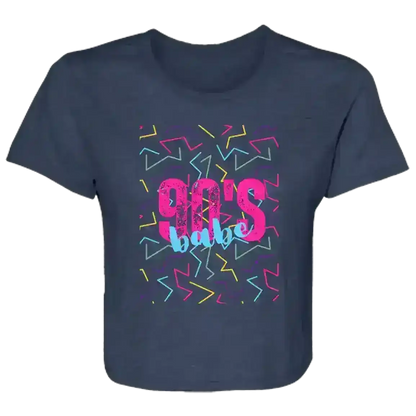 90s Retro Girl Power Flowy Crop Top - Cady Creations