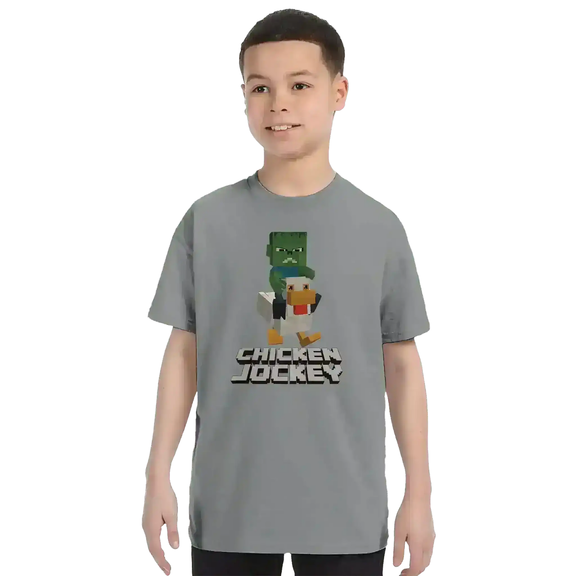 Chicken Jockey Minecraft Gaming Youth Tee - Cady Creations