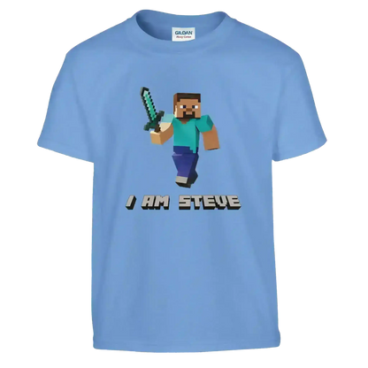 I Am Steve Minecraft Youth Graphic Tee - Cady Creations