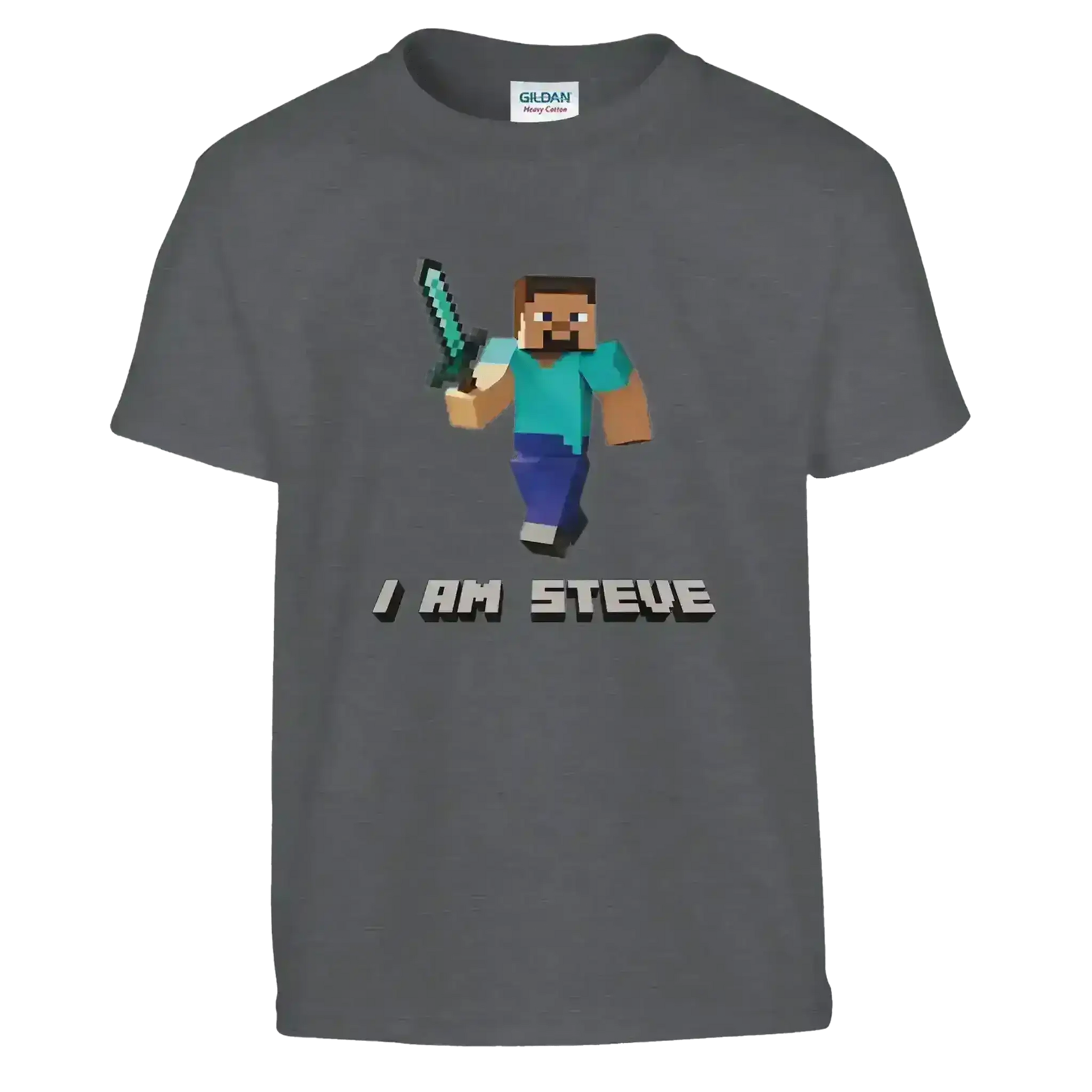 I Am Steve Minecraft Youth Graphic Tee - Cady Creations