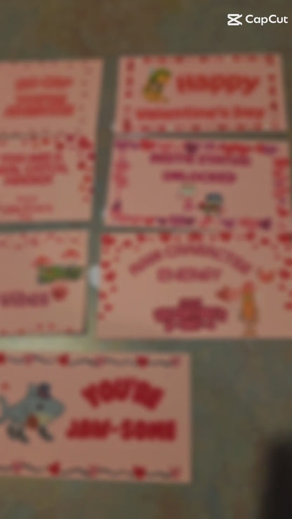 Brainrot Valentine Card Pack (35 Cards + Bonus Stickers!)