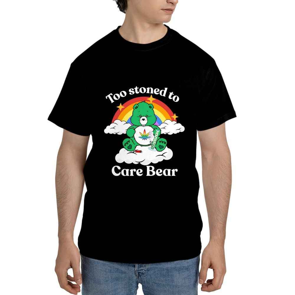 Too Stoned to Care Bear - Unisex Tee