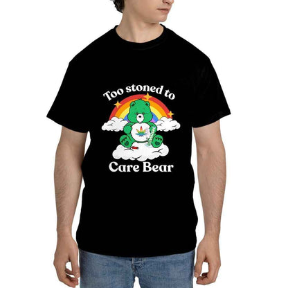 Too Stoned to Care Bear - Unisex Tee