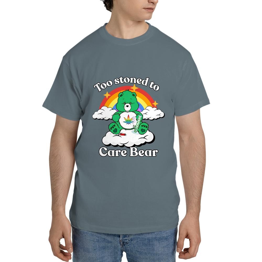 Too Stoned to Care Bear - Unisex Tee