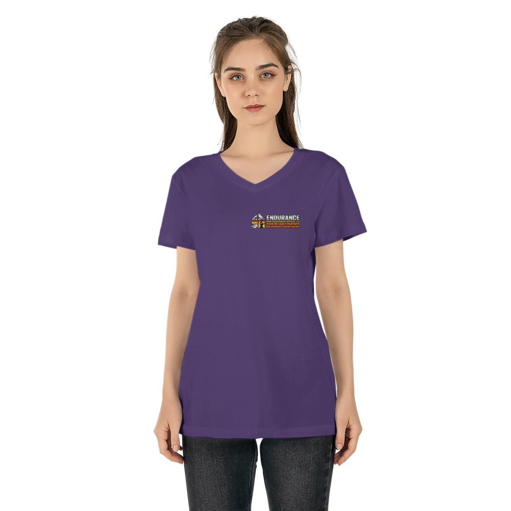 Endurance Home Maintenance - Custom Design V-Neck Tee