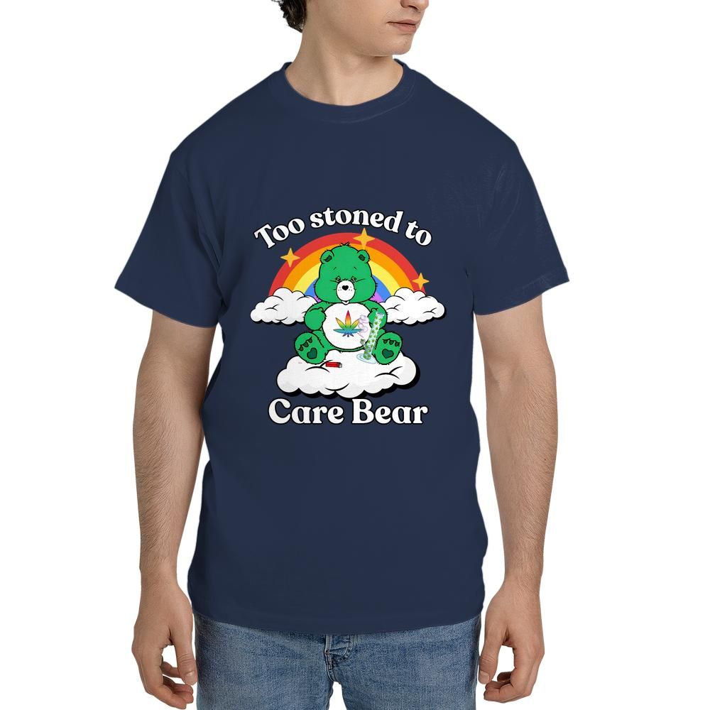 Too Stoned to Care Bear - Unisex Tee