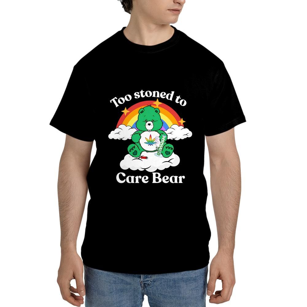 Too Stoned to Care Bear - Unisex Tee