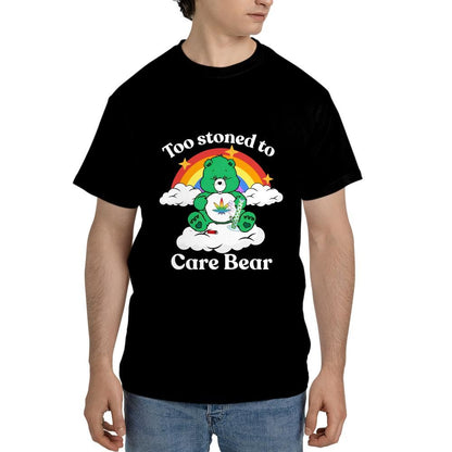 Too Stoned to Care Bear - Unisex Tee
