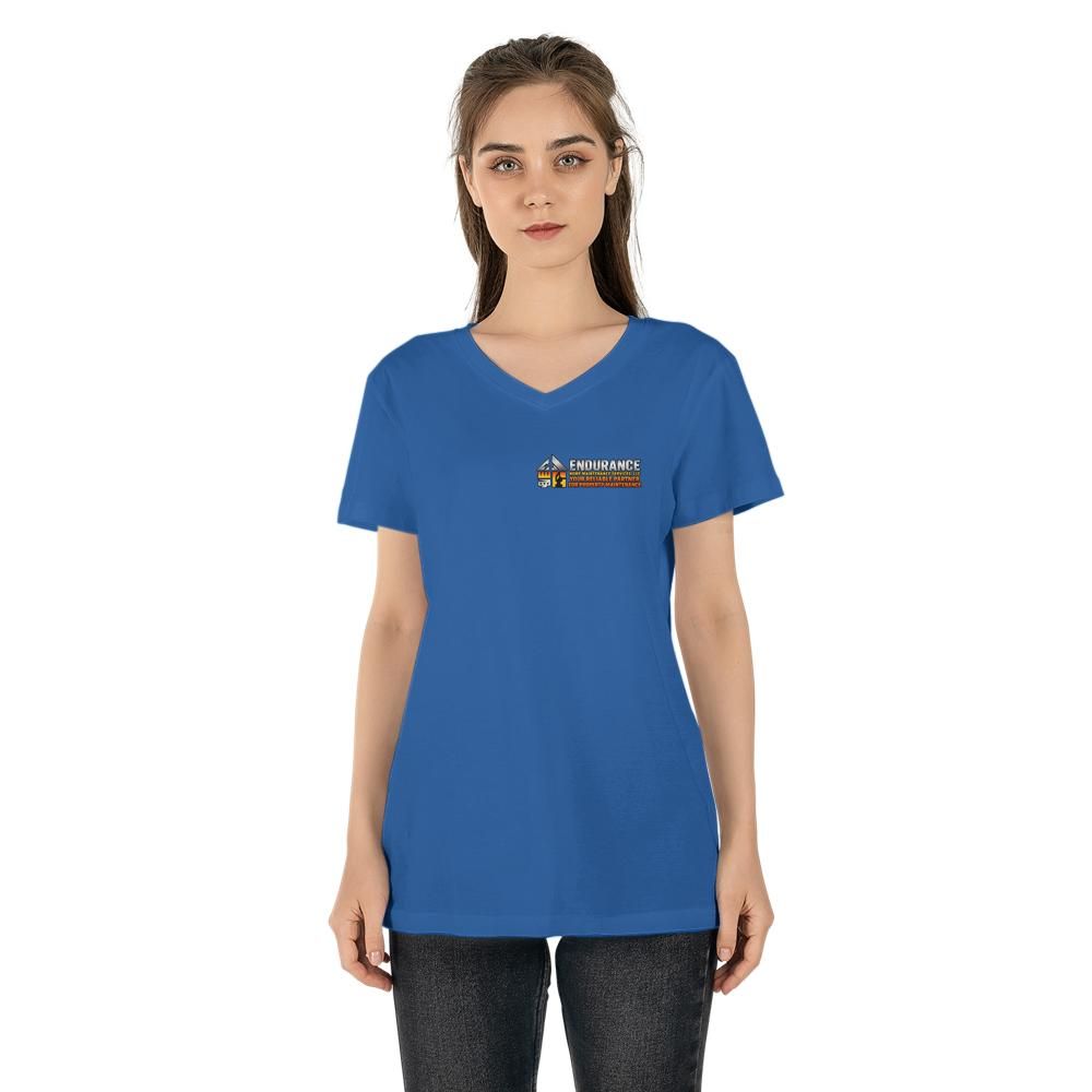 Endurance Home Maintenance - Custom Design V-Neck Tee