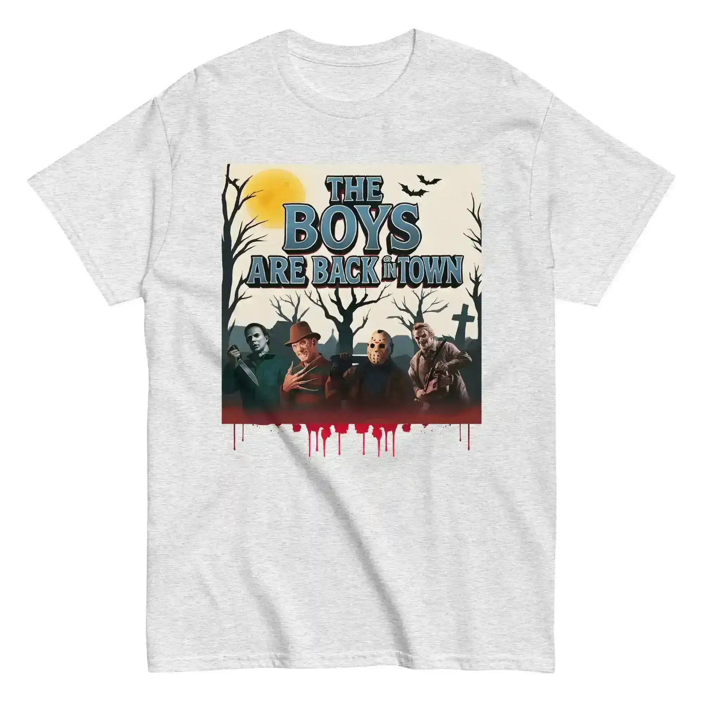 The Boys Are Back In Town Unisex Tee - Spooky Season Horror Collection - Cady Creations