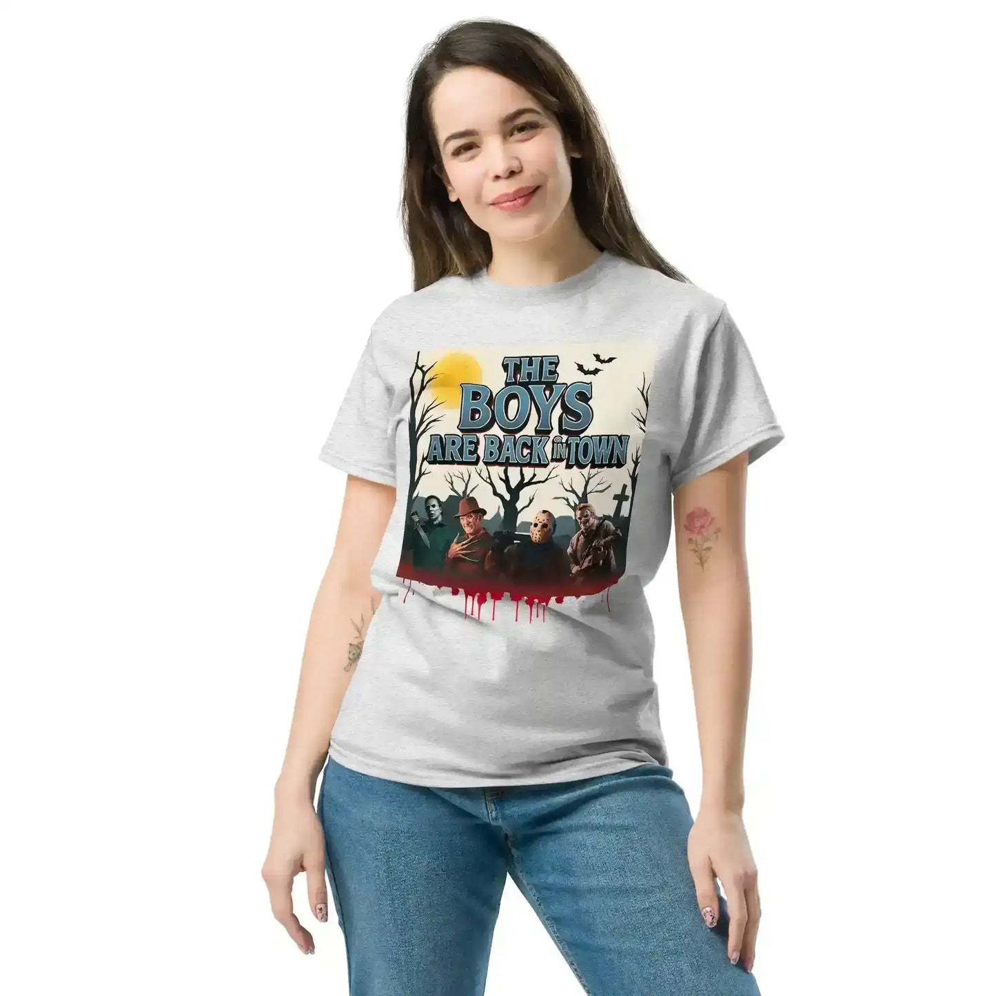 The Boys Are Back In Town Unisex Tee - Spooky Season Horror Collection - Cady Creations