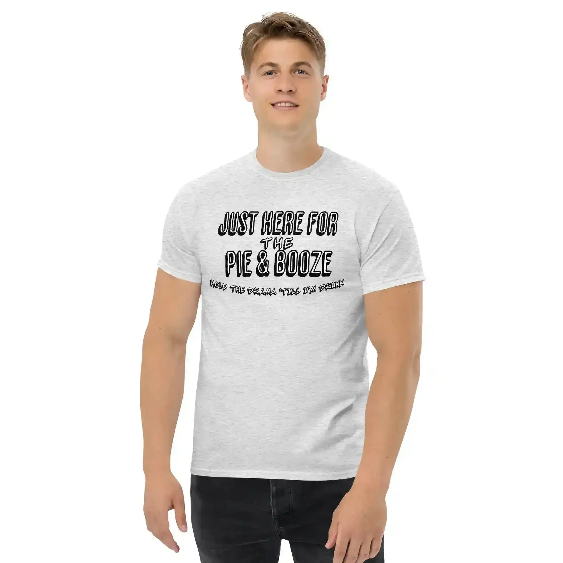 Just Here For The Pie & Booze Unisex Tee - Cady Creations