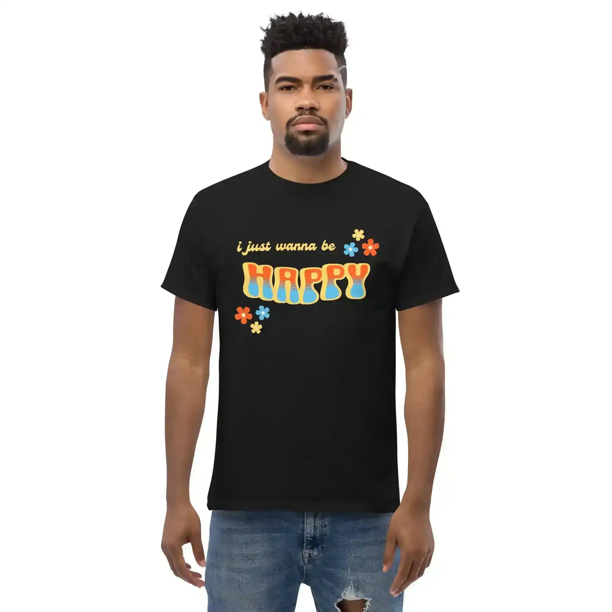 “I Just Wanna Be Happy” Andrew McMahon Lyric Inspired Unisex Tee - Cady Creations